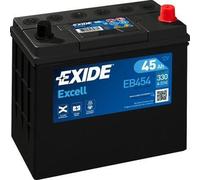 Exide EB454 Excell 12V 45Ah 330A batterie de voiture incl. 7,50€ consigne