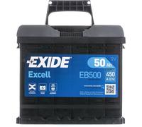 EXIDE EB500 EXCELL Batterie de Démarrage 12V 50Ah 450A EN pour VW GOLF VI (5K1)