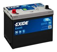 EXIDE EB705 Excell Batterie de Démarrage 12V 70Ah 540A EN pour VW Taro Pick-up