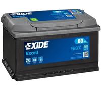 Exide EB800 Excell L04 12V 80Ah 640A batterie de voiture