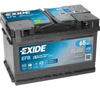 BATTERIE EXIDE EFB LB3 12V 65AH 650A 278X175X175 +D EL652