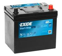 EXIDE EL604 EFB Batterie de Démarrage 12V 60Ah 520A EN pour OPEL Monterey A