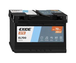 EXIDE EL700 096 EFB Stop / Start Batterie de voiture 12V 70AH 760CCA