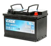 EXIDE EL700 EFB Batterie de Démarrage 12V 70Ah 760A EN pour VW Tiguan I (5N)