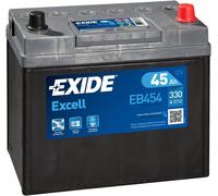 Exide Excell Eb454 Batterie De Voiture 45ah 330a