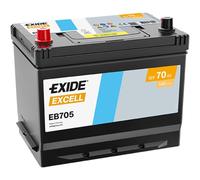 EXIDE Excell EB705 Batterie de Voiture 70Ah 540A