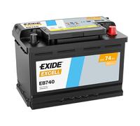 Batterie Exide EB740 12v 74AH 680A FB740