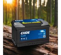 EXIDE Excell EB800 Batterie de Voiture 80Ah 640A