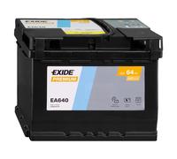 EXIDE Premium Carbon Boost EA6 Batterie auto plomb-acide 12V 64Ah 640A droite