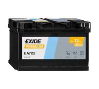 EXIDE Premium Carbon Boost EA7 Batterie auto plomb-acide 12V 72Ah 720A droite