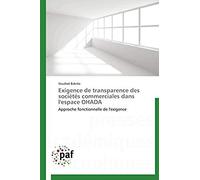 Exigence De Transparence Des Sociétés Commerciales Dans L'espace Ohada