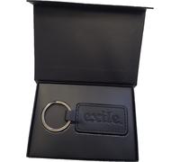 Exile Porte-clés Cuir Rectangulaire simple face Noir
