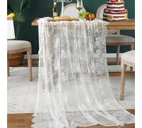 EXIN DECHEN Dentelle Chemin de Table Blanc, 75x300cm Vintage Chemin de Table Mariage Lace Table Runners Élégance Tischläufer Läufer pour Mariages, Festivals, Décorations la Maison, Tables