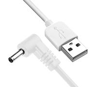 Exingk Adaptateur USB mâle de type A mâle à 90 degrés mâle 3,5 mm x 1,35 mm vers prise 3,5 x 1,35 mm, câble d'alimentation 5 V pour haut-parleur à lumière LED