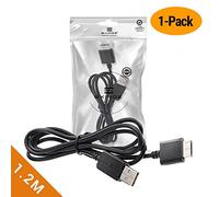 EXINOZ® Playstation PS Vita Chargeur 1.2m | Transfert de données USB et chargeur de synchronisation | Câble de haute qualité avec garantie de remplacement de 1 an (1 Pack)
