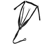 Exion Collier de poitrine pour cheval | Rembourrage anatomique en forme de pétale | Sangle réglable et doublure en cuir de veau doux | Martingale de course avec boutons-pression