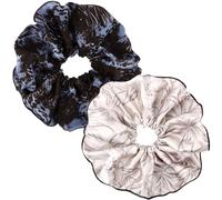 EXIPSAT Lot de 2 chouchous à cheveux pour femme, chouchous élégants avec motif unique, idéal pour chignon