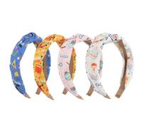 EXIPSAT Lot de 4 bandeaux à cheveux pour femme - Serre-tête large et bandeau pour femme - Accessoires de cheveux colorés avec aspect enroulé pour femme