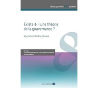 Existe-t-il une théorie de la gouvernance ?: Approche interdisciplinaire