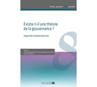 Existe-t-il une théorie de la gouvernance ? Approche interdisciplinaire - Audrey Bachert - Presses Universitaires D'aix-Marseille - broché - Etude