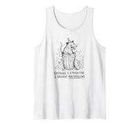 Existence is A Trash Fire Opossum Rat Chaotic Unhinged Débardeur