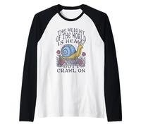 Existential Snail The Weight of The World is Heavy Crawl on Manche Raglan