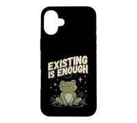 Exister, ça Suffit, méditer, Grenouille Coque pour iPhone 16 Plus