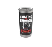 Exister C'est Deja Assez Batterie Gobelet isotherme en acier inoxydable double paroi