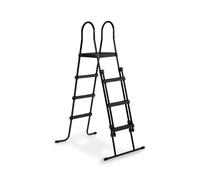 EXIT Échelle de Piscine Framehoogte 108-122cm - Échelle de Piscine - Antidérapant - Pliable - Noir