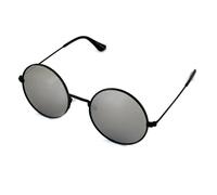 EXIT Enfant OCCH. SOLE BAMB. MET. TK0917 C.05 NERO SAT./ARG. SP. *3P Lunettes de soleil Métal Noir Argent Ronde Polarisé Miroir