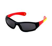 EXIT Enfant OCCH. SOLE BAMB. PLAST. S8110 C.14 NERO-ROSSO/FUMO *3P Lunettes de soleil Plastique Noir Gris Masque Polarisé