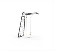 EXIT GetSet Monkeybar MB110 - Barres de Singe Extérieur - Aire de Jeux Enfants - Montage mural - Gris
