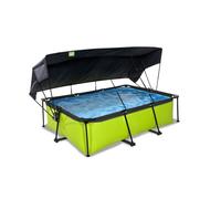 EXIT Lime Piscine Tubulaire 220x150x65cm - Piscine Hors Sol - Vert