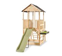 EXIT Panorama 550 cabane de jeu en bois avec toboggan, cuisine de jeu et bac à sable