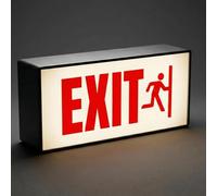 Exit RGB LED Neon Lightbox avec télécommande & APP Control Dimmable Music Timer Signal d'avertissement pour Cinéma Cafés Home Company Desk Wall Decor USB Powered