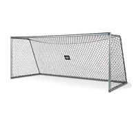 EXIT Scala But de Football en Aluminium - Extra Grand - Léger - Très Solide - Haute Qualité Aluminium Inoxydable - Buts de Football pour Enfants dans Le Jardin - 500x200cm - Argent Mat