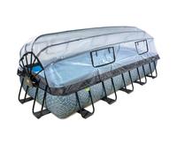 EXIT Stone Piscine Tubulaire 540x250x100cm - Piscine Hors Sol - Gris