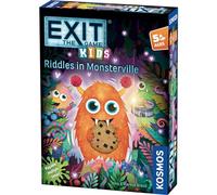 EXIT : The Game Kids - Énigmes à Monsterville | Escape Game | Catch the Cookie Monsters | Énigmes et puzzles | Jeu de table analogique | À partir de 5 ans, 1 à 4 joueurs