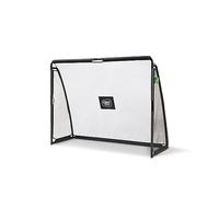 EXIT Toys But de Football en Acier Coppa - avec Écran d'Entraînement Pratique - Inclus Système d'Anchorage Solide - pour Le Jardin - Entraînez Vos Compétences de Football - 220x170cm - Noir