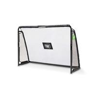 EXIT Toys But de Football en Acier Maestro - avec Écran d'Entraînement - Inclus Système d'Anchorage Solide - pour Le Jardin - Entraînez Vos Compétences de Football - 180x120cm - Noir