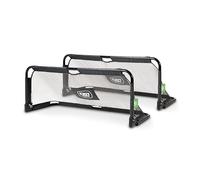 EXIT Toys But de Football Pliable en Acier Panna - Lot de 2 - Compact, Léger & Transportable - Filet à Mailles Fines - Design Élégant Noir - Entraînez Vos Compétences de Football - 150x60cm - Noir