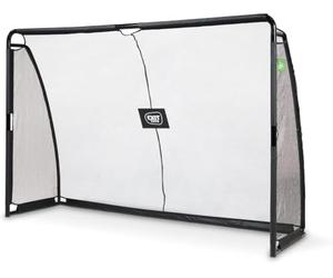 EXIT Toys Cage de Foot pour Jardin Extérieur - Acier Galvanisé | Plusieurs Tailles, Ancrage Au Sol, Écran D'Entraînement Selon Modèle, Acier Galvanisé Thermolaqué, Filet Mailles, Noir