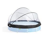 EXIT Toys Dôme de Piscine ø366cm - pour piscines Intex/Bestway - Eau Propre et Chaude - Installation Facile et Pliable - Parfait pour Les Jours Frais et Les Soirées - Abri de Piscine Universel