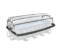 EXIT Toys Dôme de Piscine 400x200cm - Universel pour Piscines Rectangulaires - Eau Propre et Chaude - Installation Facile et Pliable - Parfait pour Les Jours Frais et Les Soirées - Abri de Piscine