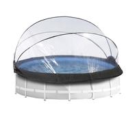 EXIT Toys Dôme de Piscine ø427cm - pour piscines Intex/Bestway - Eau Propre et Chaude - Installation Facile et Pliable - Parfait pour Les Jours Frais et Les Soirées - Abri de Piscine Universel
