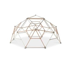 EXIT TOYS Dôme d'escalade en Metal - pour Tout-Petits et Enfants - Construction Extra Solide - Ancrages de Sol - Inoxydable - Construction de Cabanes - Escalade pour Enfants - ø300cm - Pastel