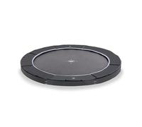 EXIT TOYS Dynamic Sports Trampoline Ronde Groundlevel - ø305cm - Système de Protection des Pieds - Ressorts Extra Longs - Design Elégant - Inoxydable - Trampoline pour Enfants - Noir