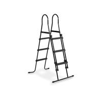 EXIT Toys Échelle de Piscine Échelle avec Rampe pour Piscines - Marches Antidérapantes - Facile à Replier pour Plus de Sécurité - pour Hauteur de Cadre 91-107cm - Noir