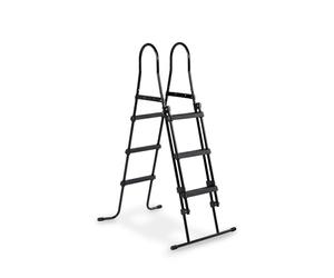 EXIT Toys Échelle de Piscine Échelle avec Rampe pour Piscines - Marches Antidérapantes - Facile à Replier pour Plus de Sécurité - pour Hauteur de Cadre 91-107cm - Noir