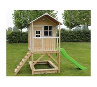 Cabane en bois pour enfants - Exit - Loft 500 Naturel - 329x190x253cm - Marron et Vert